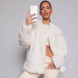 Faux Fur Coat-oversized